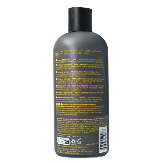 Attitude Shampoo & bad 2 in 1 super leaves sports 473 Milliliter