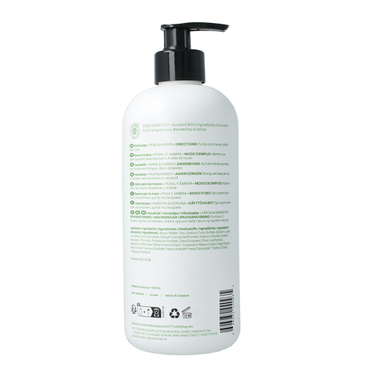 Attitude Super leaves handzeep pear & amber 473.00 Milliliter