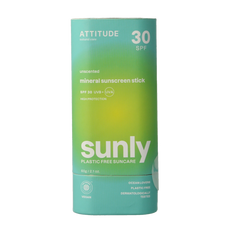 Attitude Sunly zonnebrandstick SPF30 parfumvrij 60.00 Gram