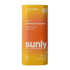 Attitude Sunly zonnebrandstick SPF30 tropisch 60 Gram