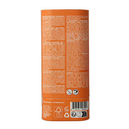 Attitude Sunly zonnebrandstick SPF30 oranjebloesem 60.00 Gram