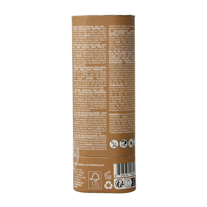 Attitude Sunly gezichtszonnebrandstick getint SPF30 20.00 Gram