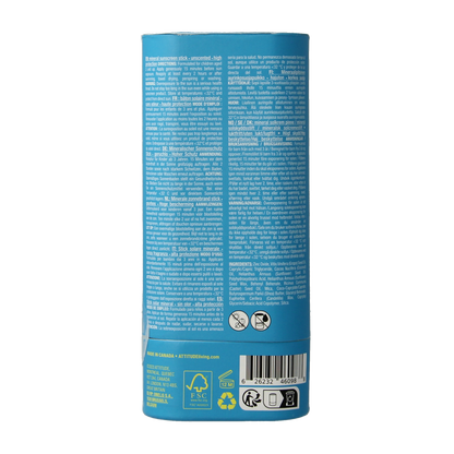 Attitude Sunly zonnebrandstick kids SPF30 60.00 Gram