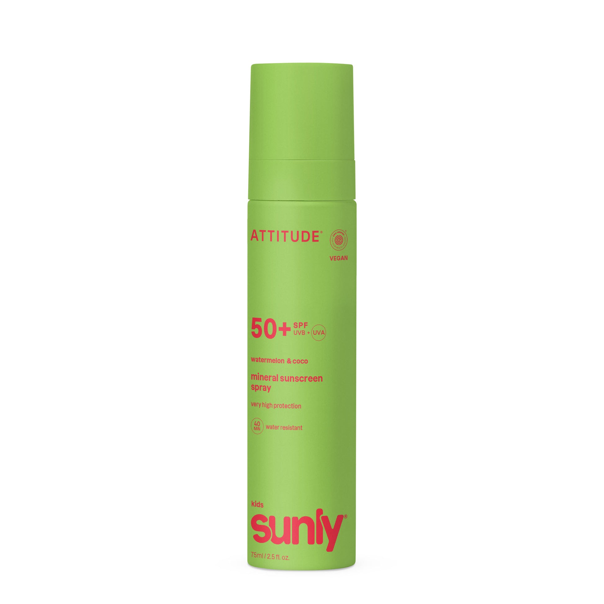 Attitude ATT SUNLY Sunscreen spray Kids SPF50 watermelon 75.00 Milliliter