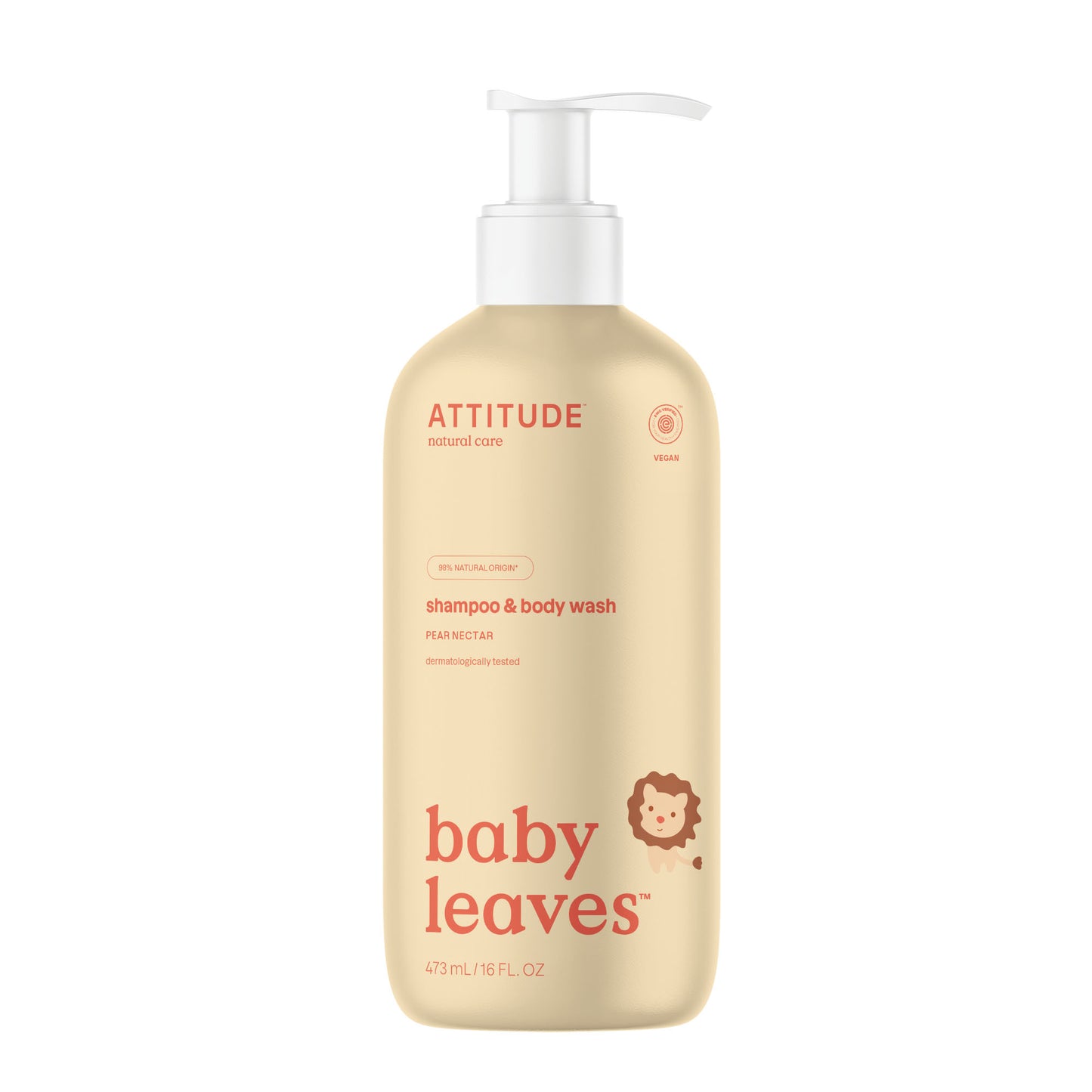 Attitude Shampoo 2 in 1 baby leaves  pear nectar 473 Milliliter