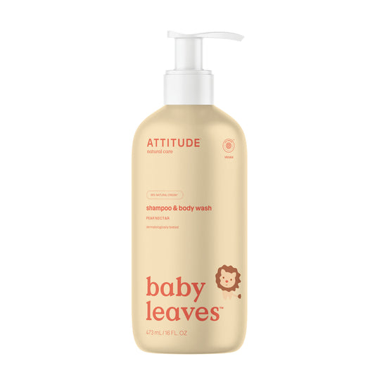 Attitude Shampoo 2 in 1 baby leaves  pear nectar 473 Milliliter
