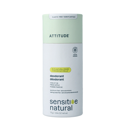 Attitude Deodorant baksoda vrij super leaves verse appel 75.00 Gram