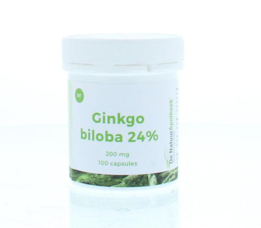 Natuurapotheek Ginkgo biloba 24% 200mg 100 Capsules