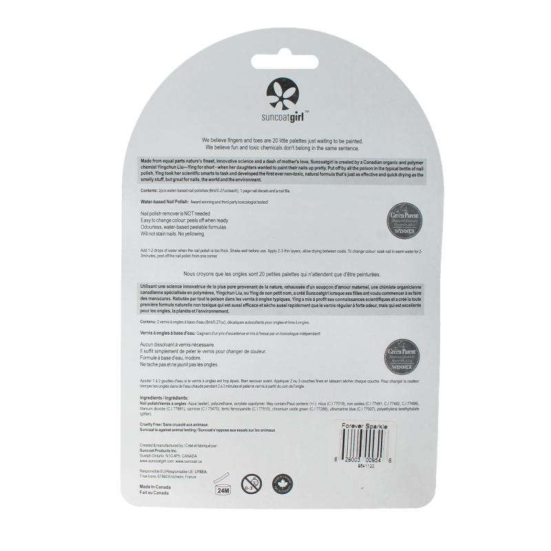 Suncoat Girl Nagellak forever sparkle eco set 1 Set
