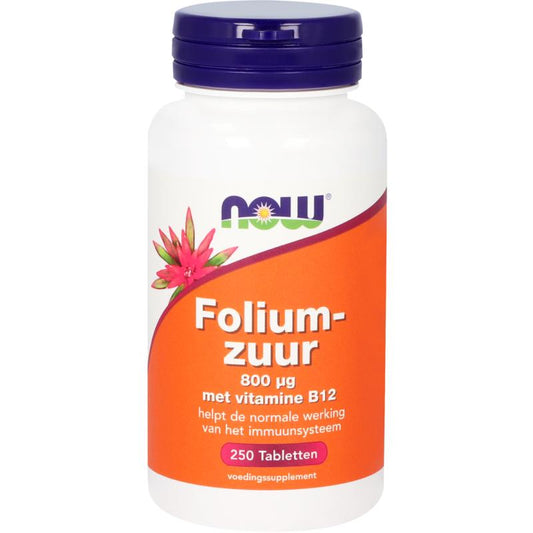 NOW Foliumzuur 800mcg 250.00 Tabletten