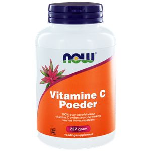 NOW Vitamine C poeder ascorbinezuur 227.00 Gram