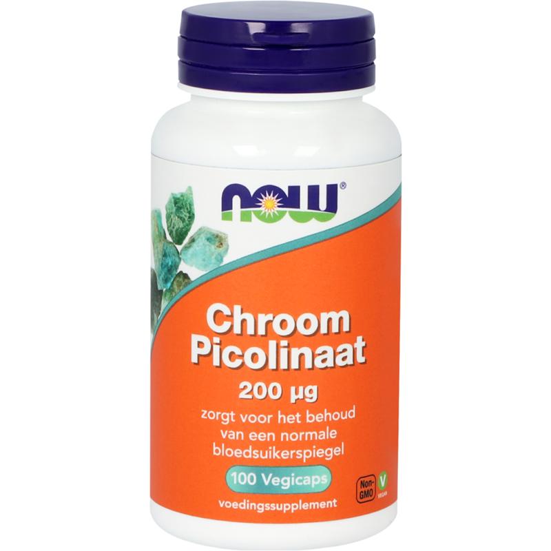 NOW Chroom Picolinaat 200mcg 100 Capsules