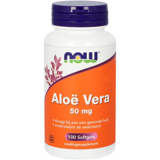 NOW Aloe Vera 50mg 100.00 Softgels