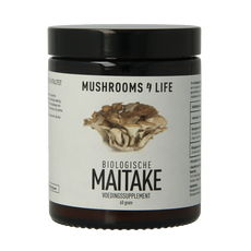 Mushrooms for Life Maitake padddenstoelen poeder bio 60.00 Gram