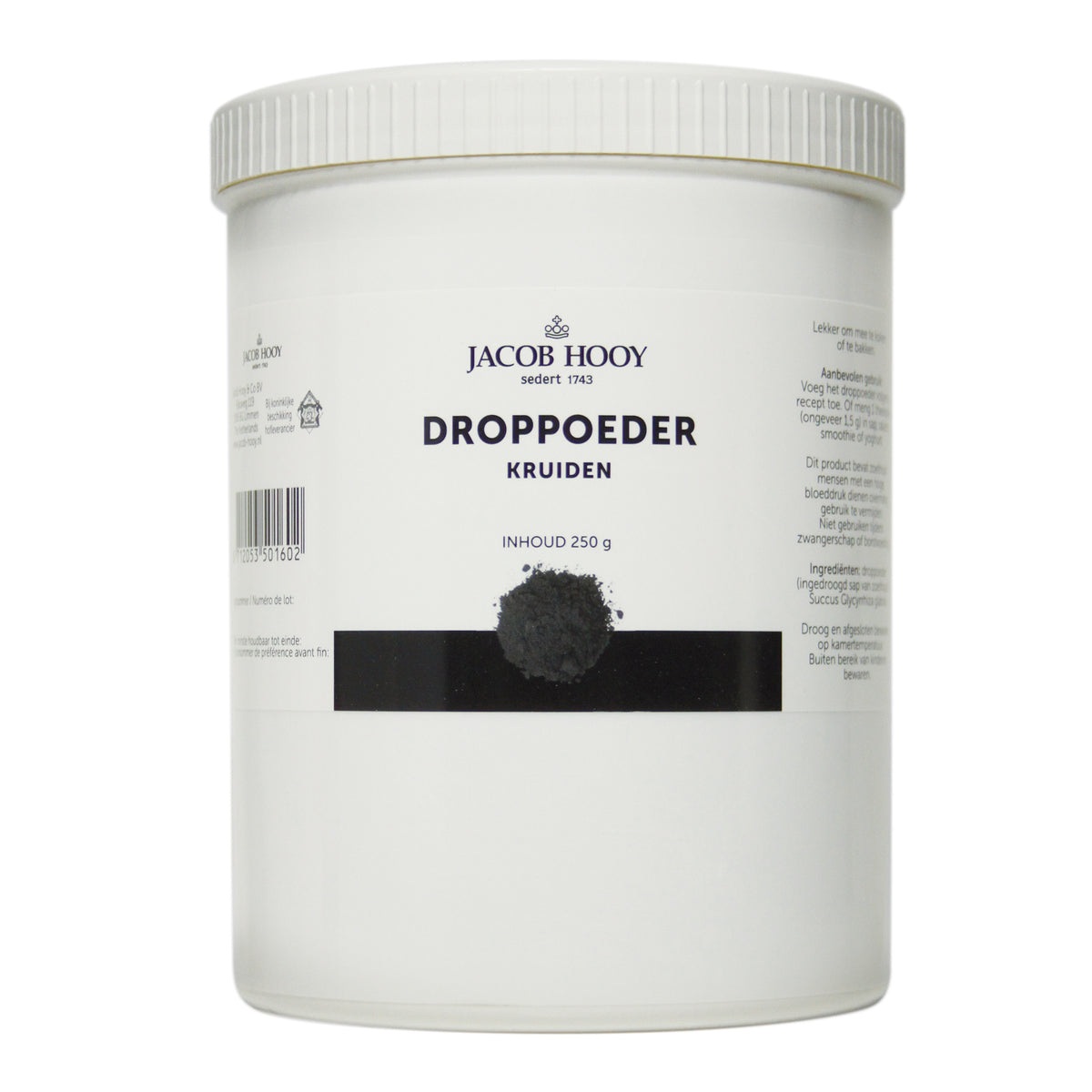 Jacob Hooy Droppoeder pot 250.00 Gram