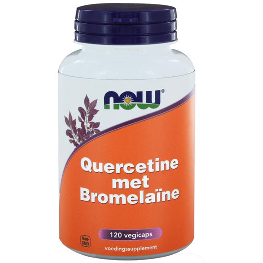NOW Quercetine met bromelaine 120 Vegetarische capsules