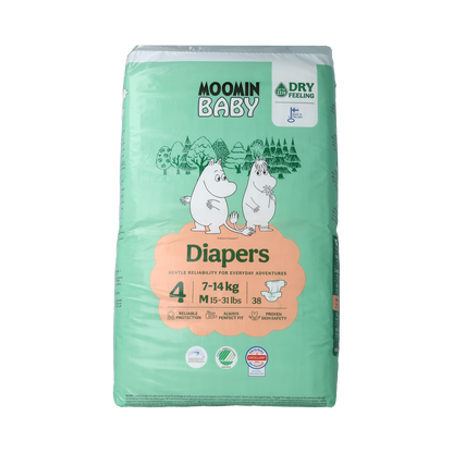 Moomin Baby luiers maat 4 7-14kg 38.00 Stuks