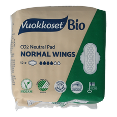 Vuokkoset Bio Maandverband normal wings 12.00 Stuks