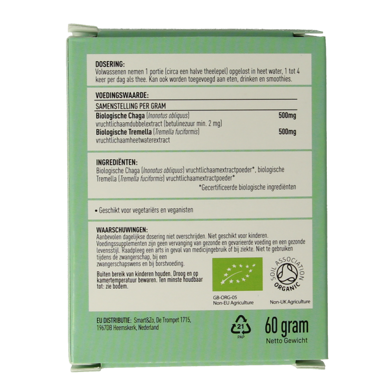 Mushrooms for Life Myco beauty poeder bio 60 Gram