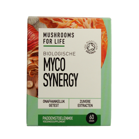 Mushrooms for Life Myco synergy poeder bio 60 Gram