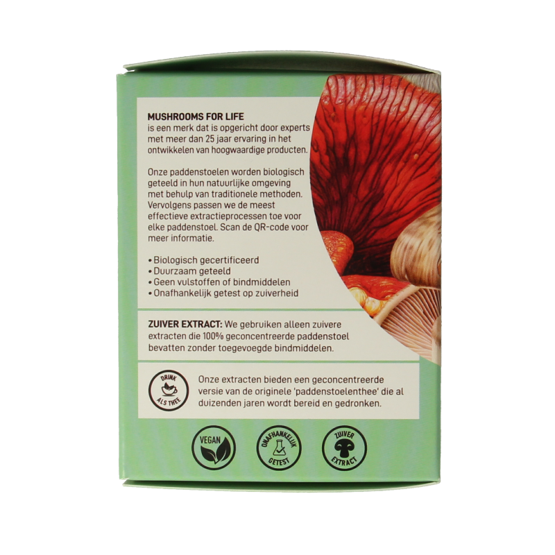 Mushrooms for Life Myco synergy poeder bio 60 Gram