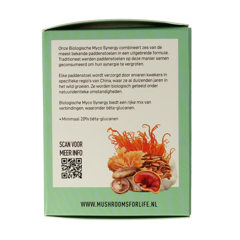 Mushrooms for Life Myco synergy poeder bio 60 Gram