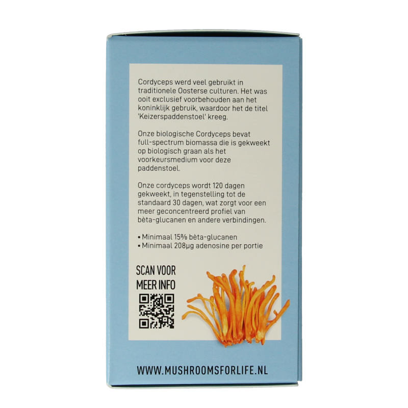 Mushrooms for Life Cordyceps bio 60 Capsules