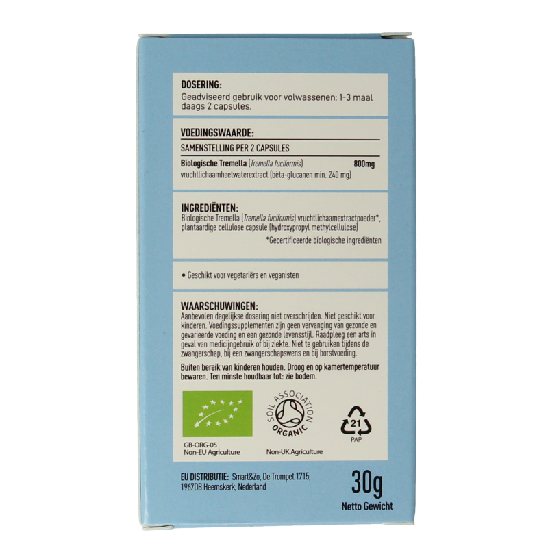 Mushrooms for Life Tremella bio 60 Capsules