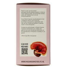 Mushrooms for Life Reishi spore paddenstoel bio 60 Capsules