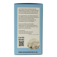 Mushrooms for Life Lion's mane bio 60.00 Capsules