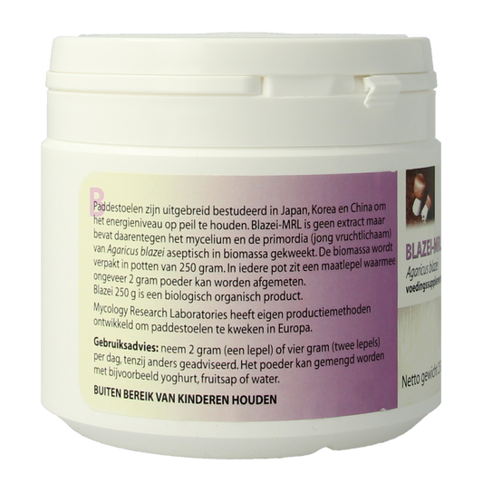 MRL Agaricus poeder bio 250 Gram