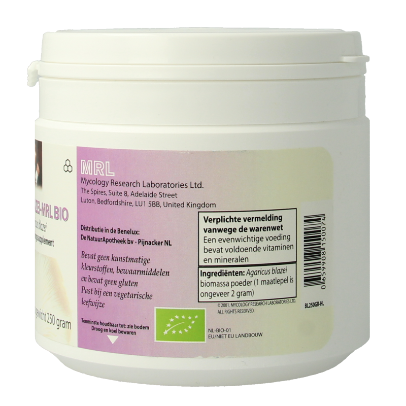 MRL Agaricus poeder bio 250 Gram
