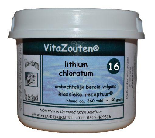 Vitazouten Lithium chloratum VitaZout nr. 16 360.00 Tabletten