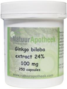Natuurapotheek Ginkgo biloba 24% 160mg 250.00 Capsules