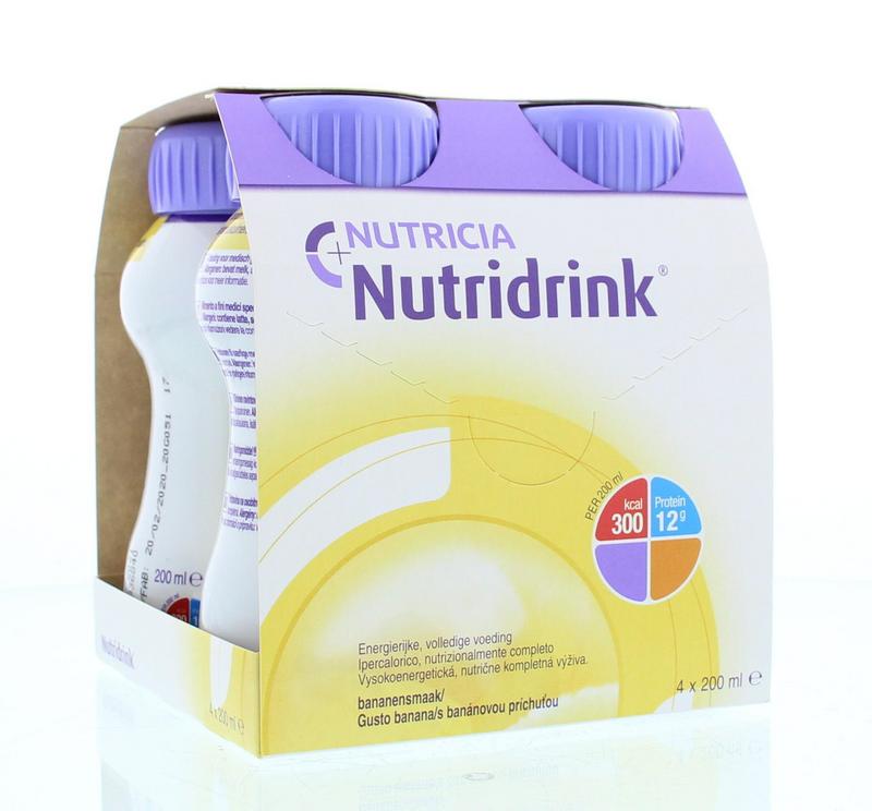 Nutridrink Banaan 4 x 200ml 1 Stuks