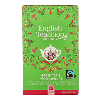 English Tea Shop Green tea pomegranate bio 20.00 Zakjes