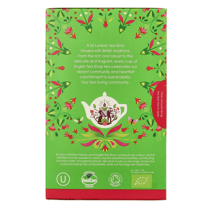 English Tea Shop Green tea pomegranate bio 20 Zakjes