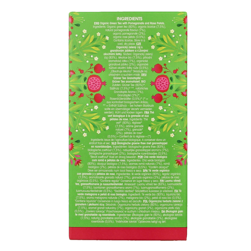 English Tea Shop Green tea pomegranate bio 20 Zakjes