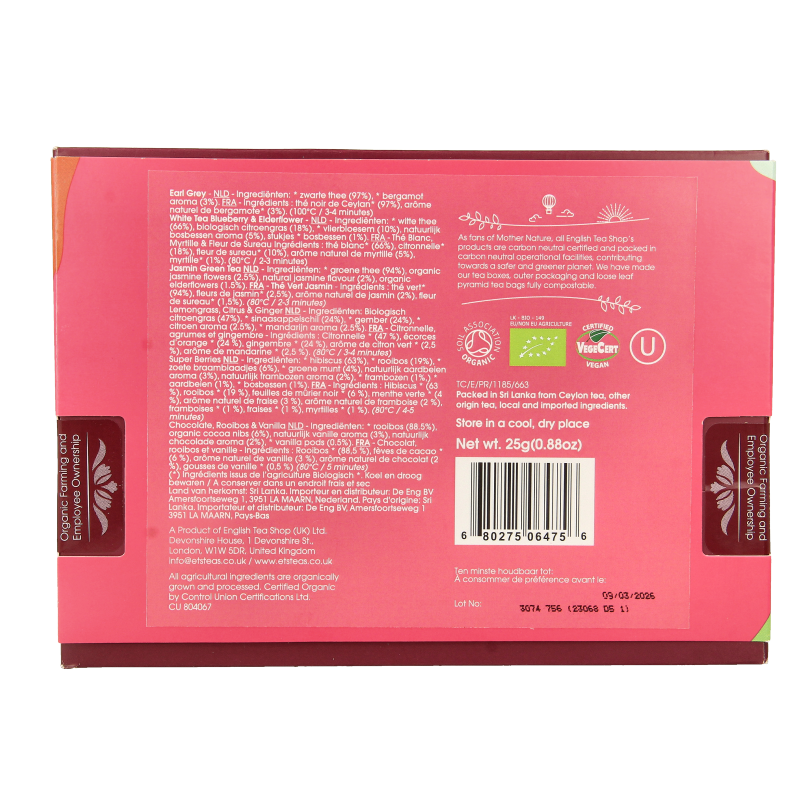 English Tea Shop Classic tea bio 12 Stuks