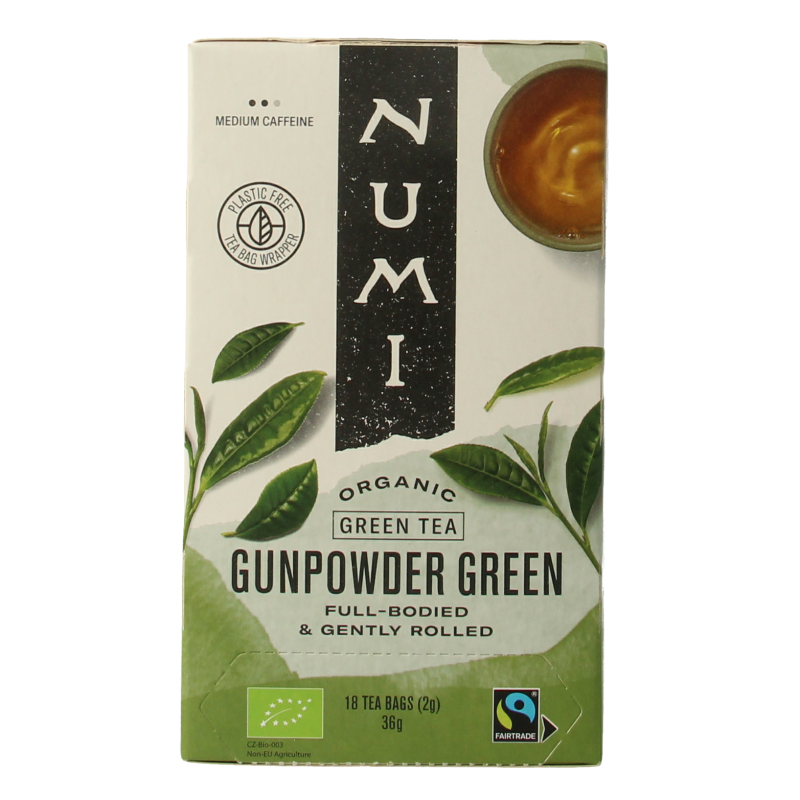 Numi Green tea gunpowder bio 18 Zakjes