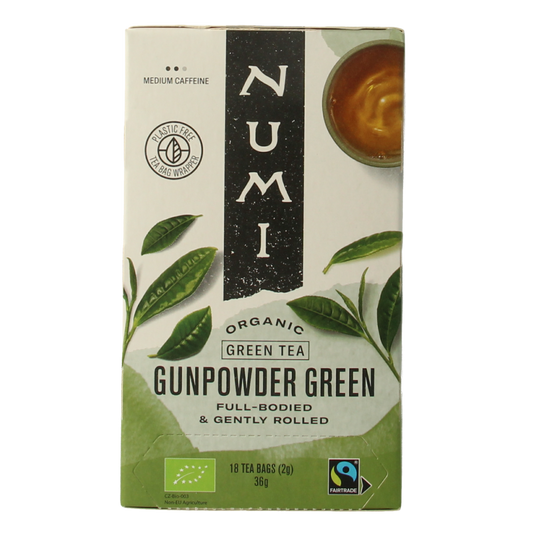 Numi Green tea gunpowder bio 18 Zakjes