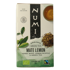 Numi Green tea mate lemon bio 18 Zakjes