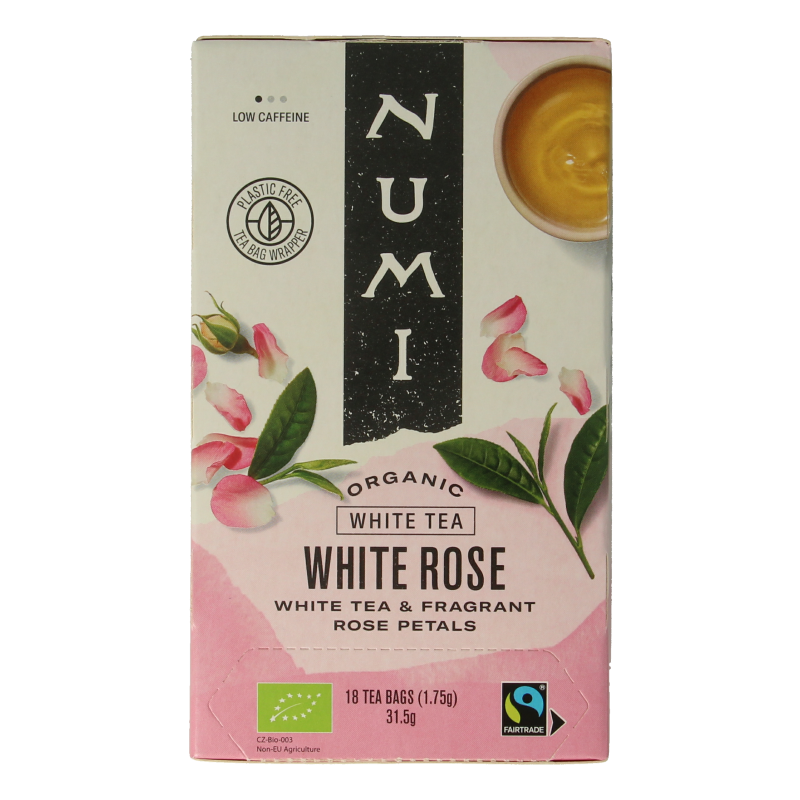 Numi Witte thee white rose bio 18 Zakjes