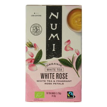 Numi Witte thee white rose bio 18 Zakjes