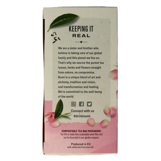 Numi Witte thee white rose bio 18 Zakjes