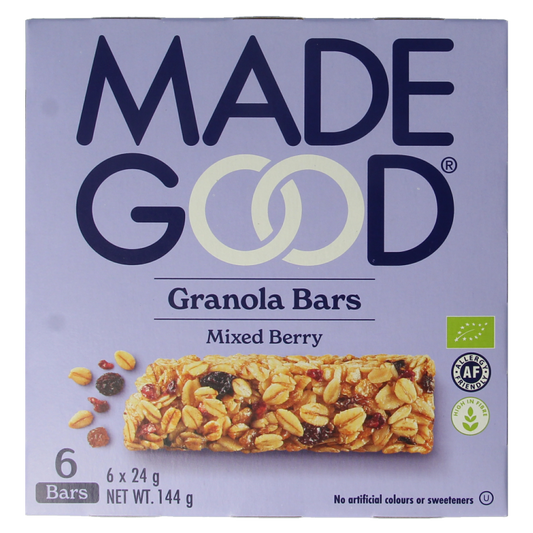 Made Good Granola bar mixed berries 24 gram bio 6 Stuks