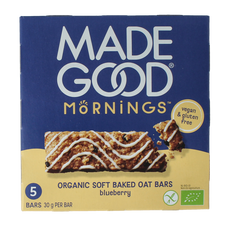 MadeGood  Mornings bar blueberry bio 5.00 Stuks
