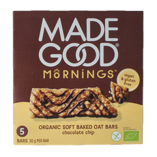 MadeGood  Mornings bar choco chip bio 5 Stuks