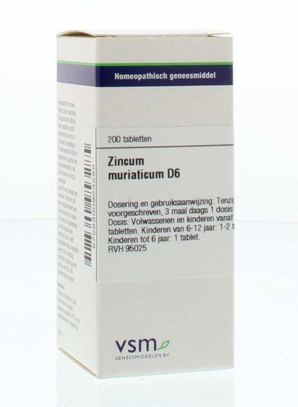 VSM Zincum muriaticum D6 200 Tabletten