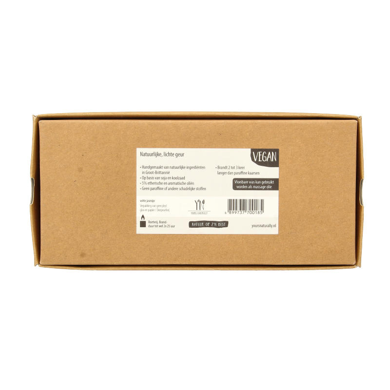 Yours Naturally Giftset 3 votive geurkaarsen witte jasmijn 1 Set